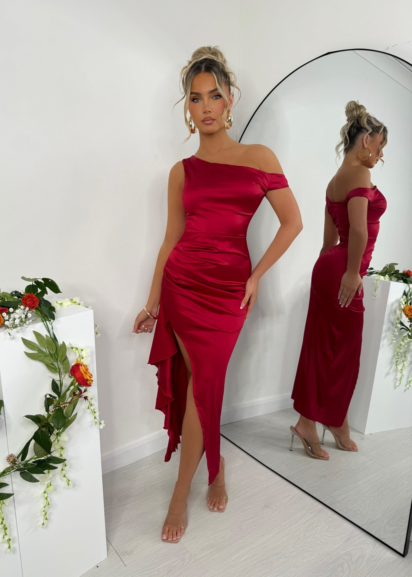 Robe Satiana rouge