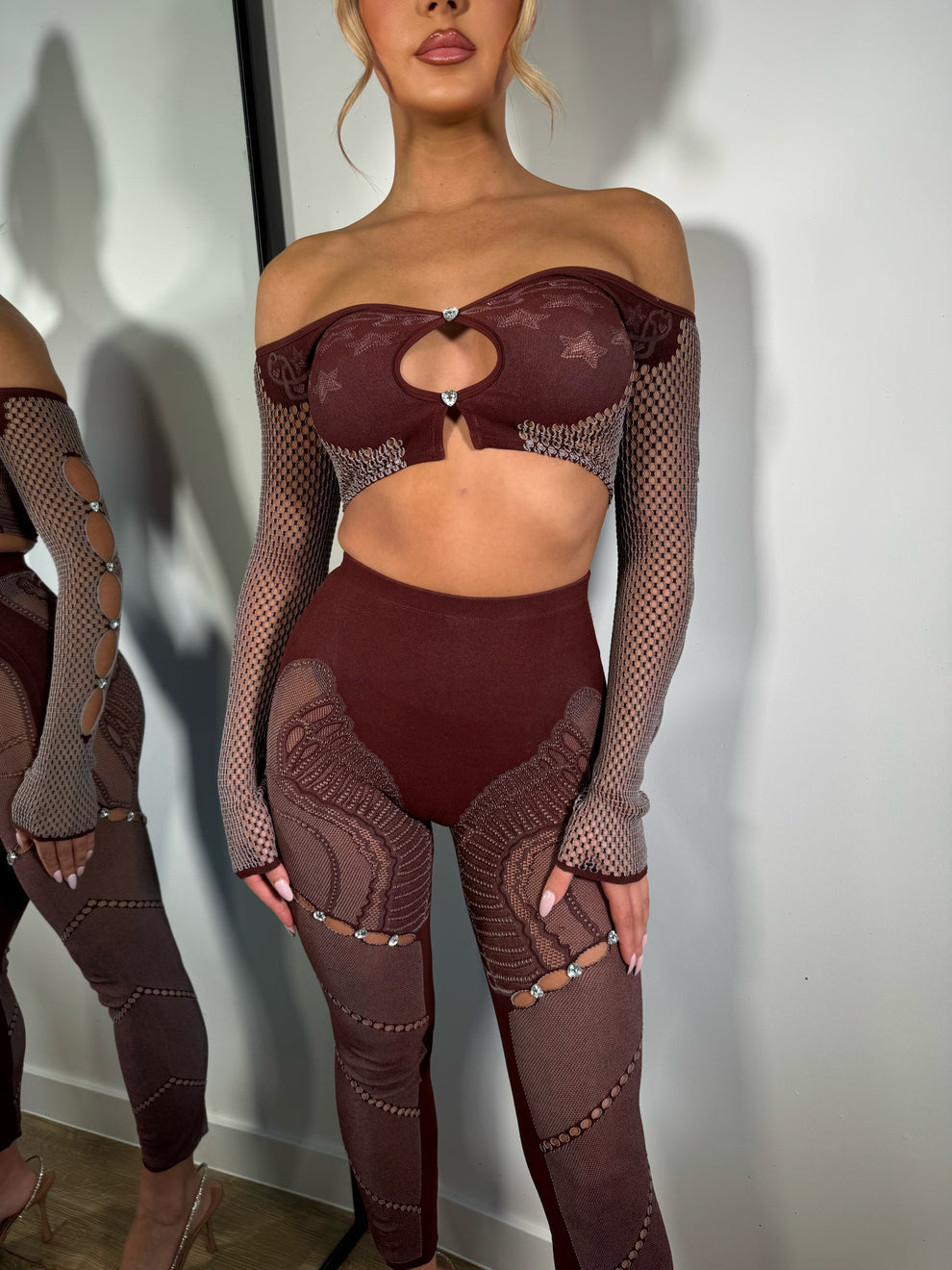 Ensemble Amber bordeaux