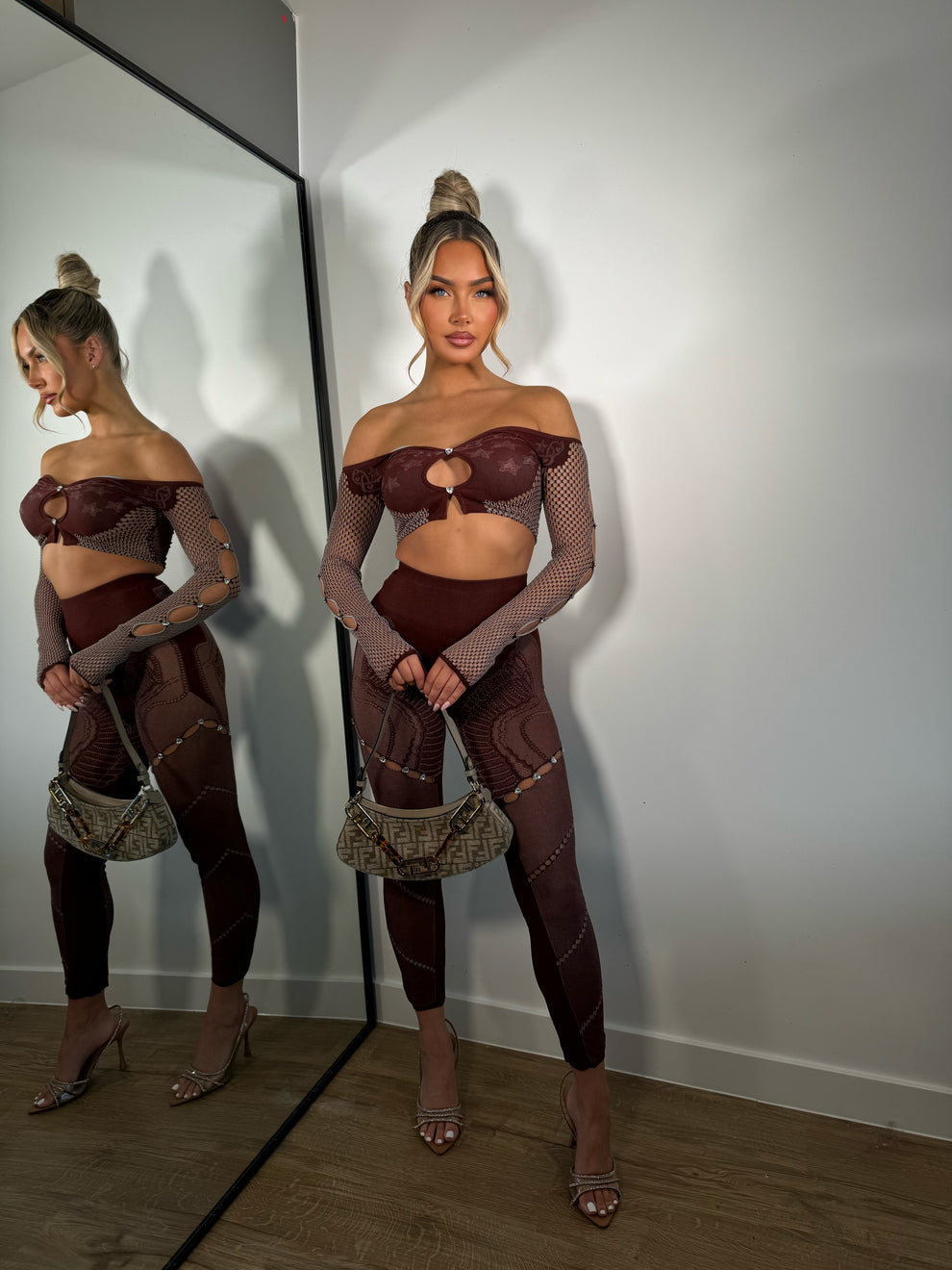 Ensemble Amber bordeaux