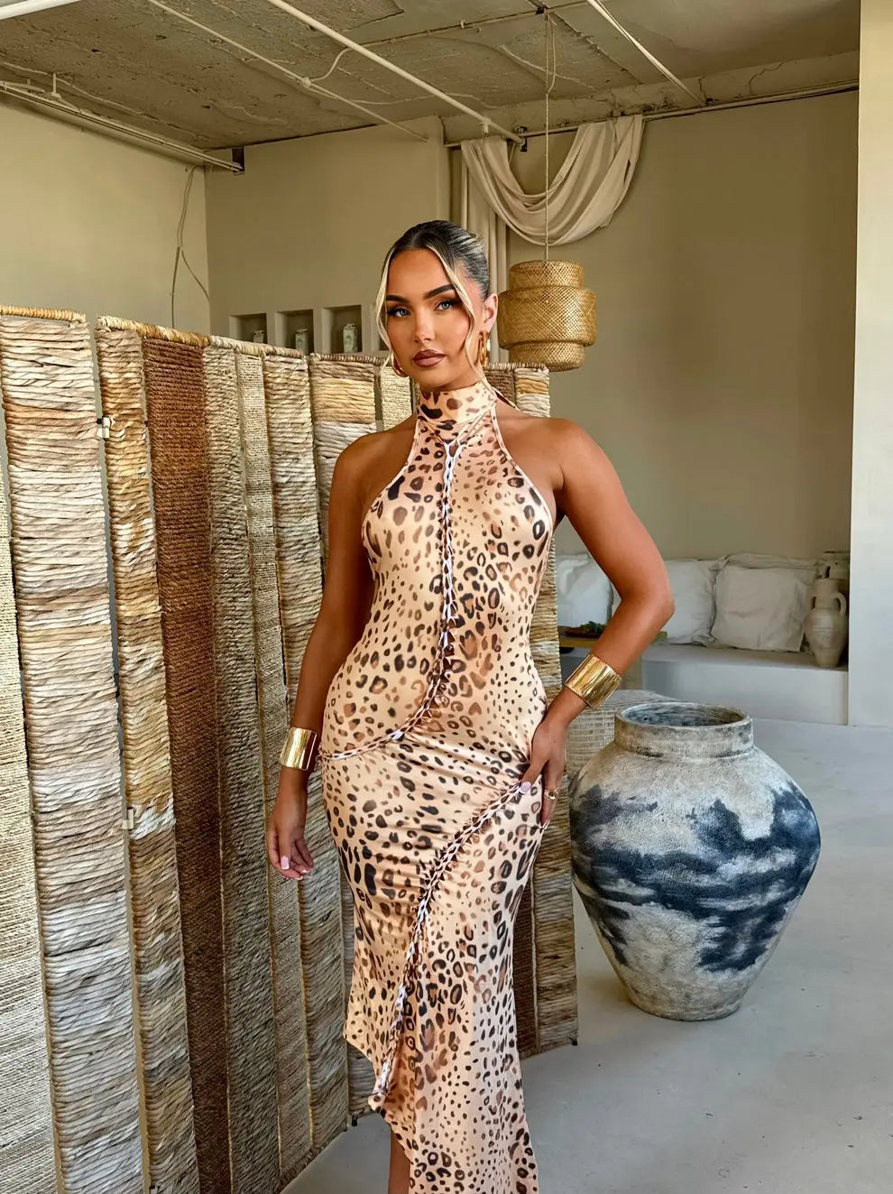 Robe Zahara imprimé léopard - LA MAISON ROSE PARIS