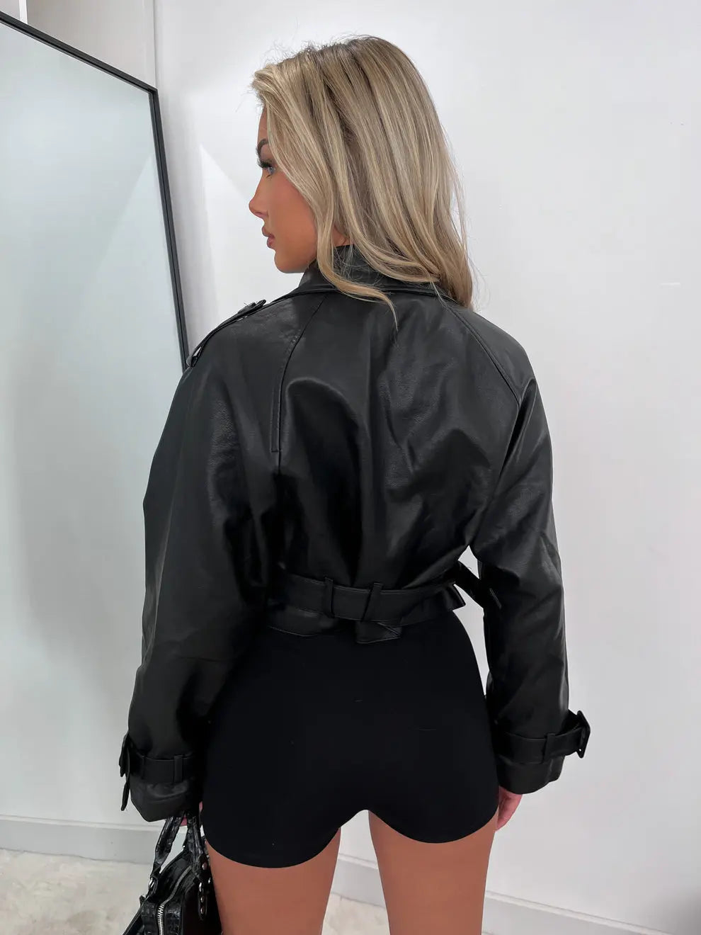 Trench court Selena noir - LA MAISON ROSE PARIS