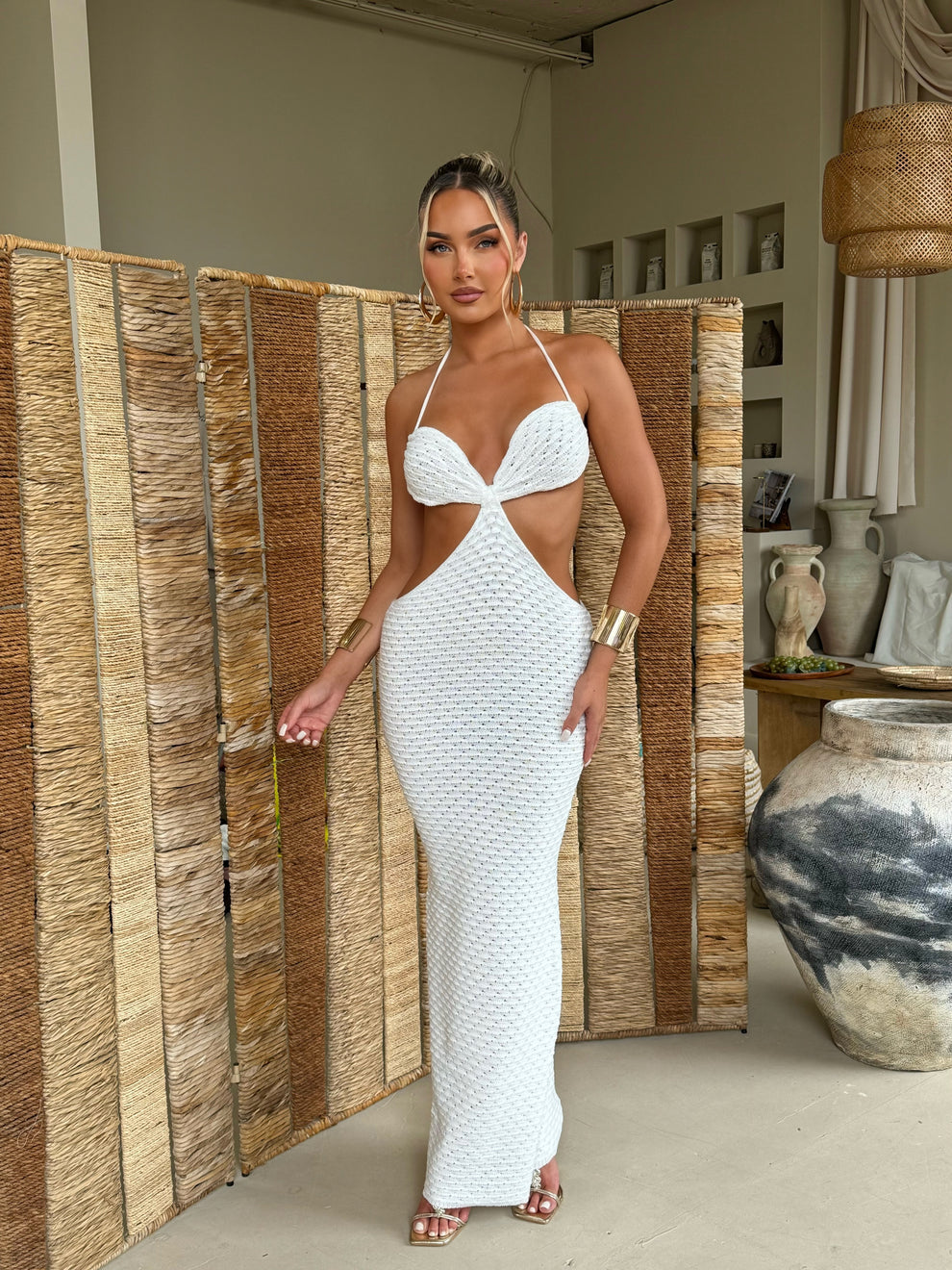Robe Nellyah  blanche La Maison Rose