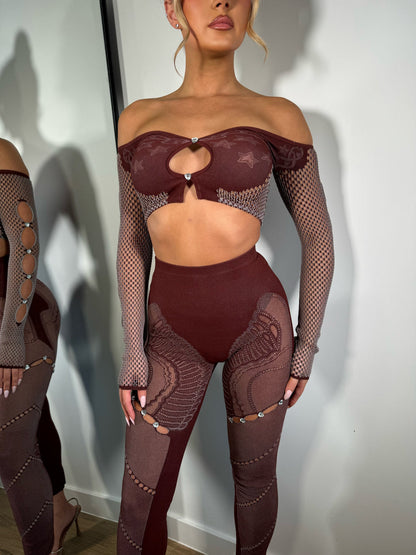 Ensemble Amber bordeaux