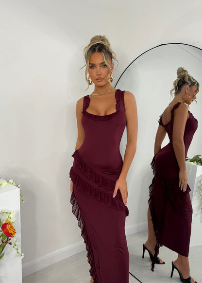 Robe Anastasia bordeaux