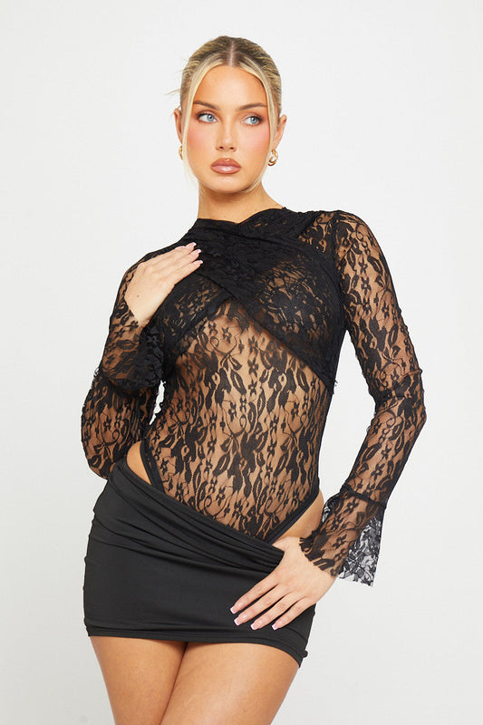 Body Diana en dentelle noir