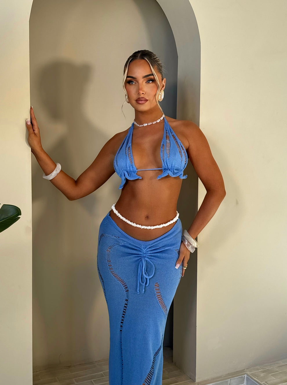 Ensemble Casablanca bleu