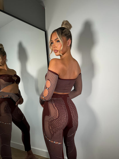 Ensemble Amber bordeaux