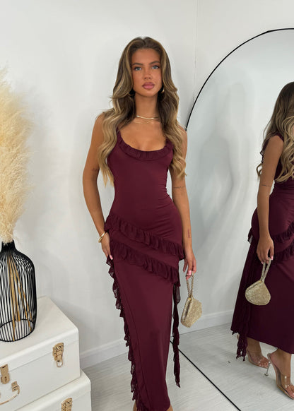 Robe Anastasia bordeaux
