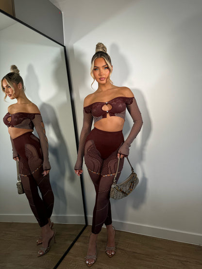 Ensemble Amber bordeaux