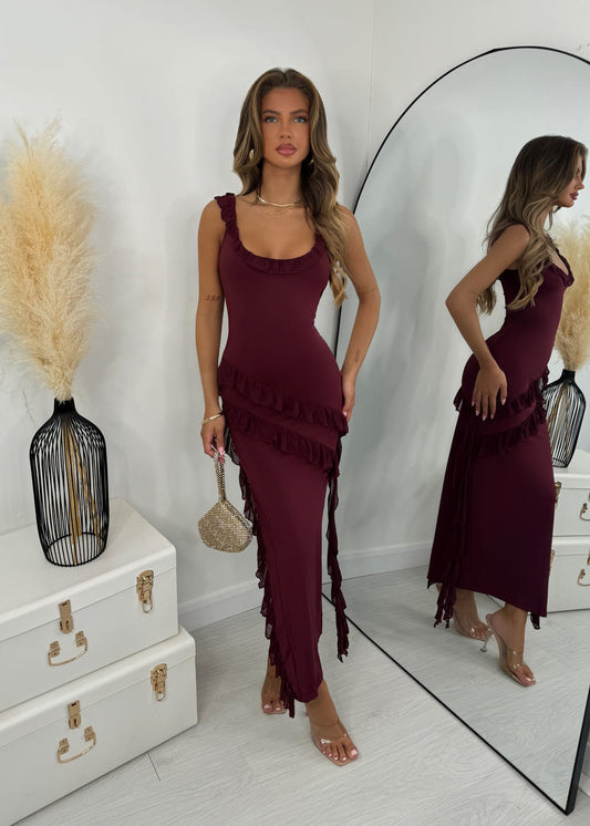Robe Anastasia bordeaux