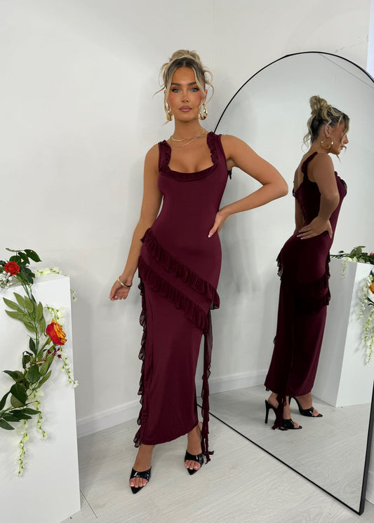 Robe Anastasia bordeaux