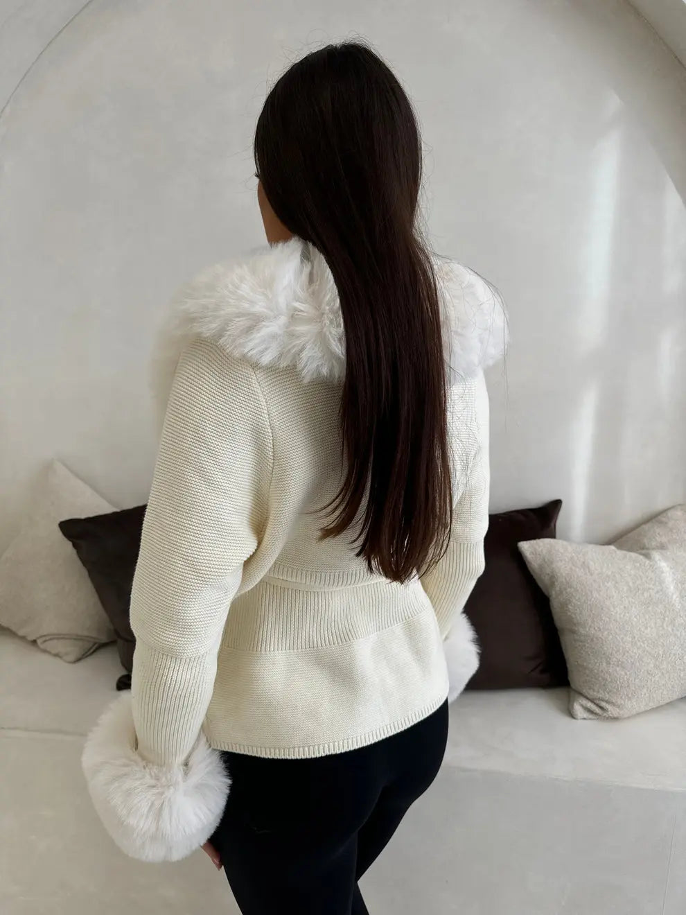 Cardigan Alya crème - LA MAISON ROSE PARIS