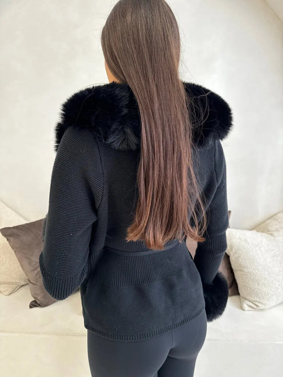 Cardigan Alya noir - LA MAISON ROSE PARIS