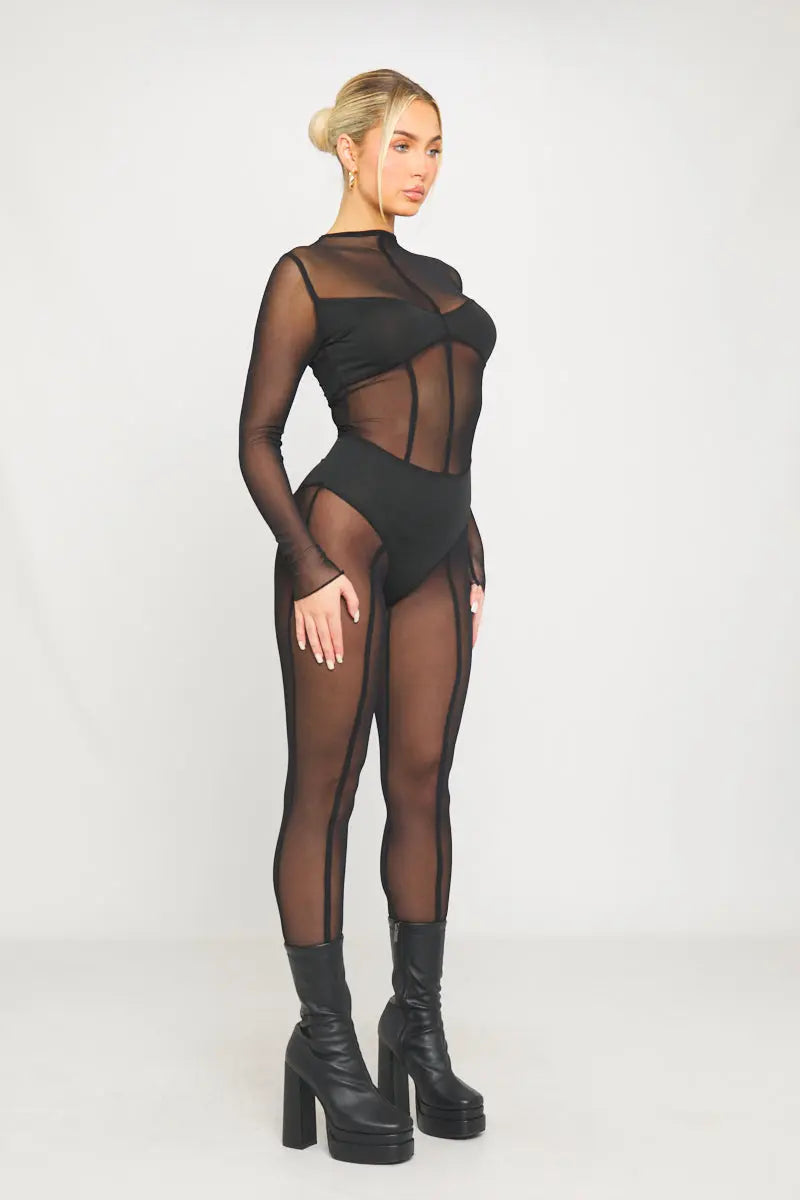 Combinaison Inès noire - LA MAISON ROSE PARIS