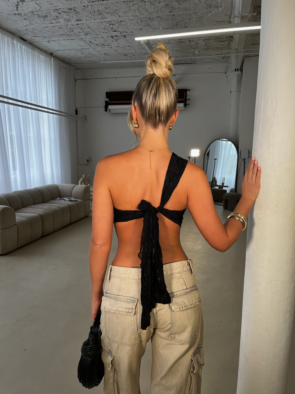 Haut Sofia en dentelle noir