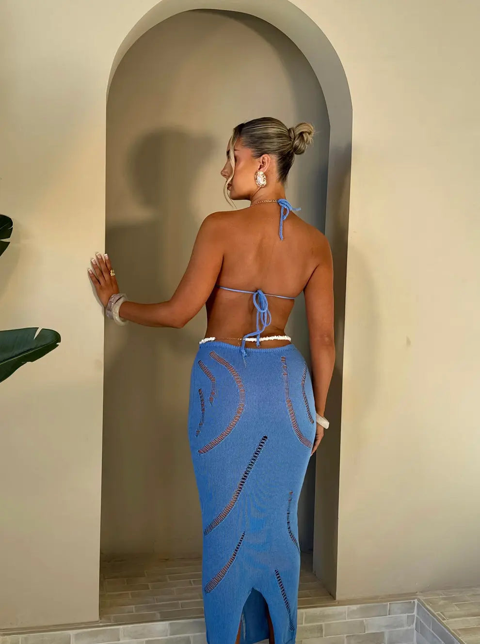 Ensemble Casablanca bleu - LA MAISON ROSE PARIS
