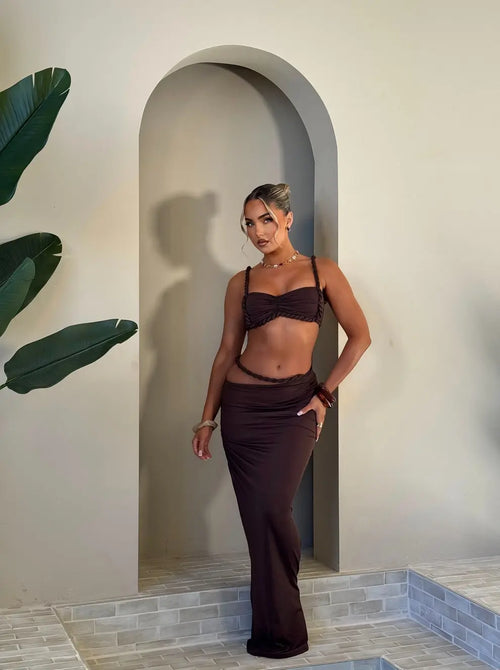 Ensemble Dubaï marron - LA MAISON ROSE PARIS
