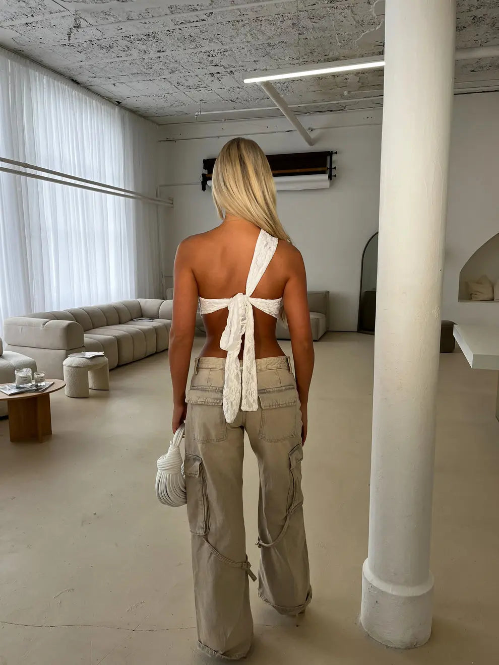 Haut Sofia en dentelle blanche - LA MAISON ROSE PARIS