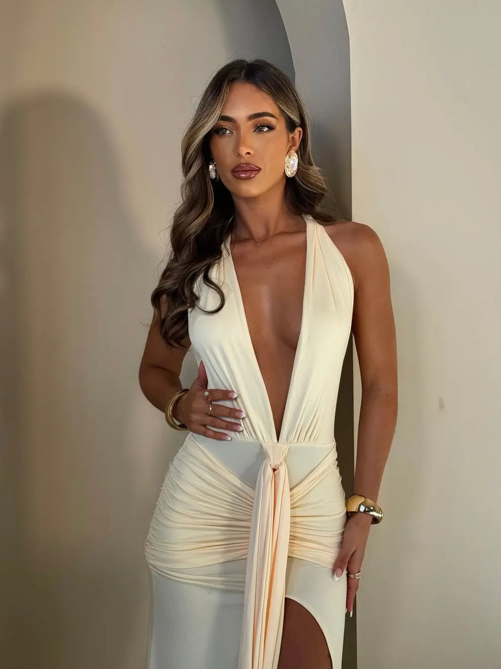 Robe Angela crème - LA MAISON ROSE PARIS