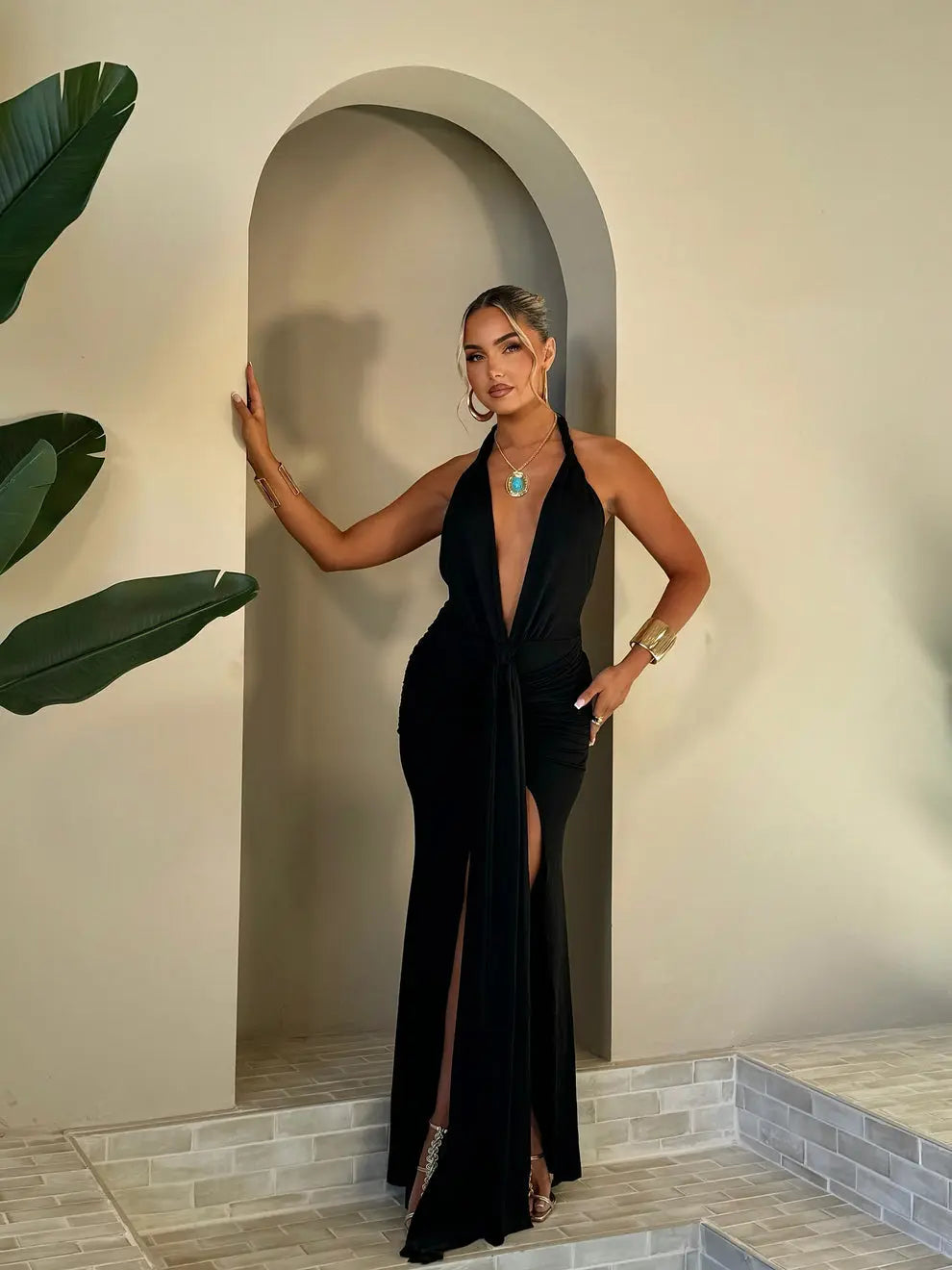 Robe Angela noire - LA MAISON ROSE PARIS
