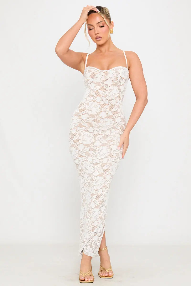 Robe Doriah blanche - LA MAISON ROSE PARIS