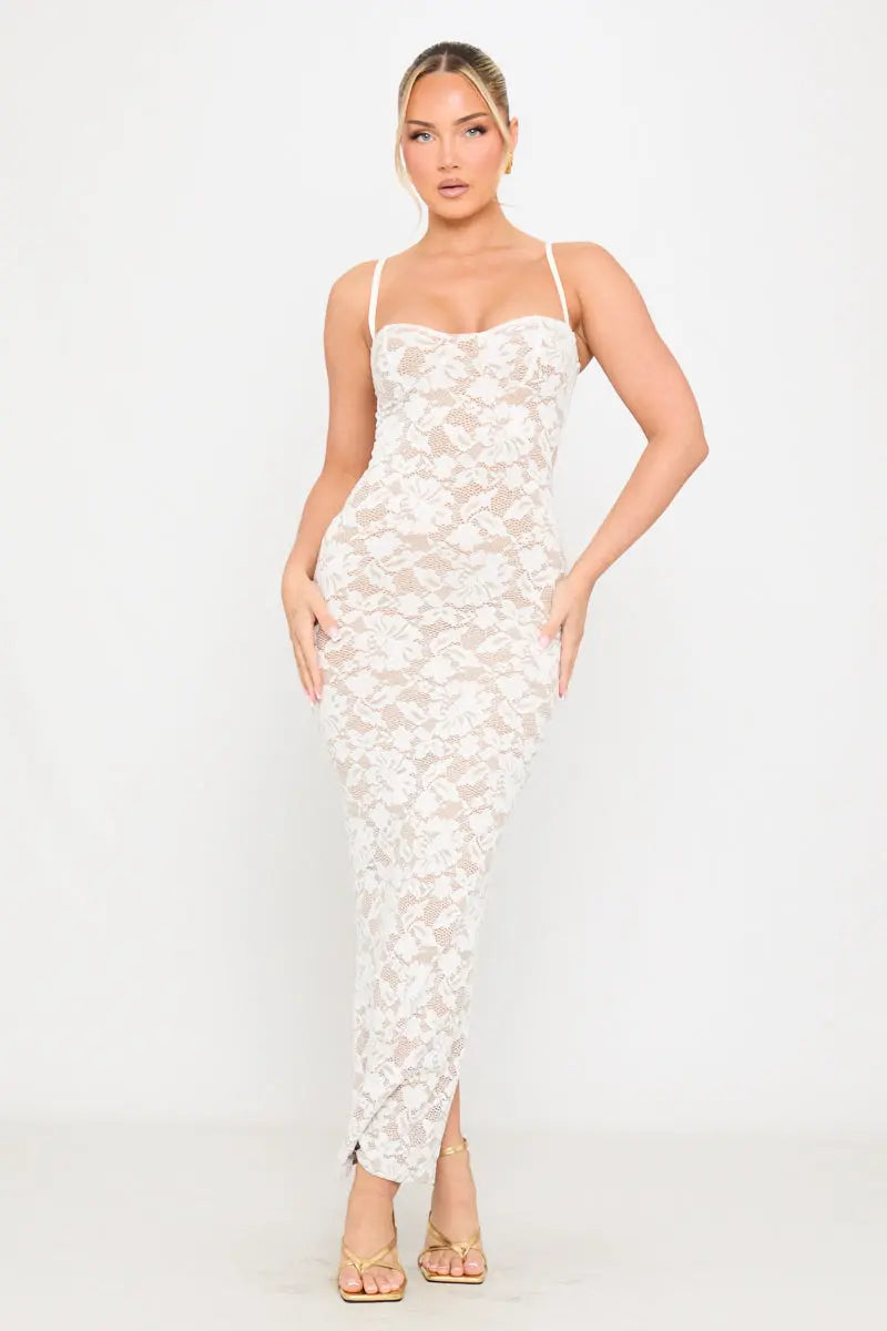 Robe Doriah blanche - LA MAISON ROSE PARIS