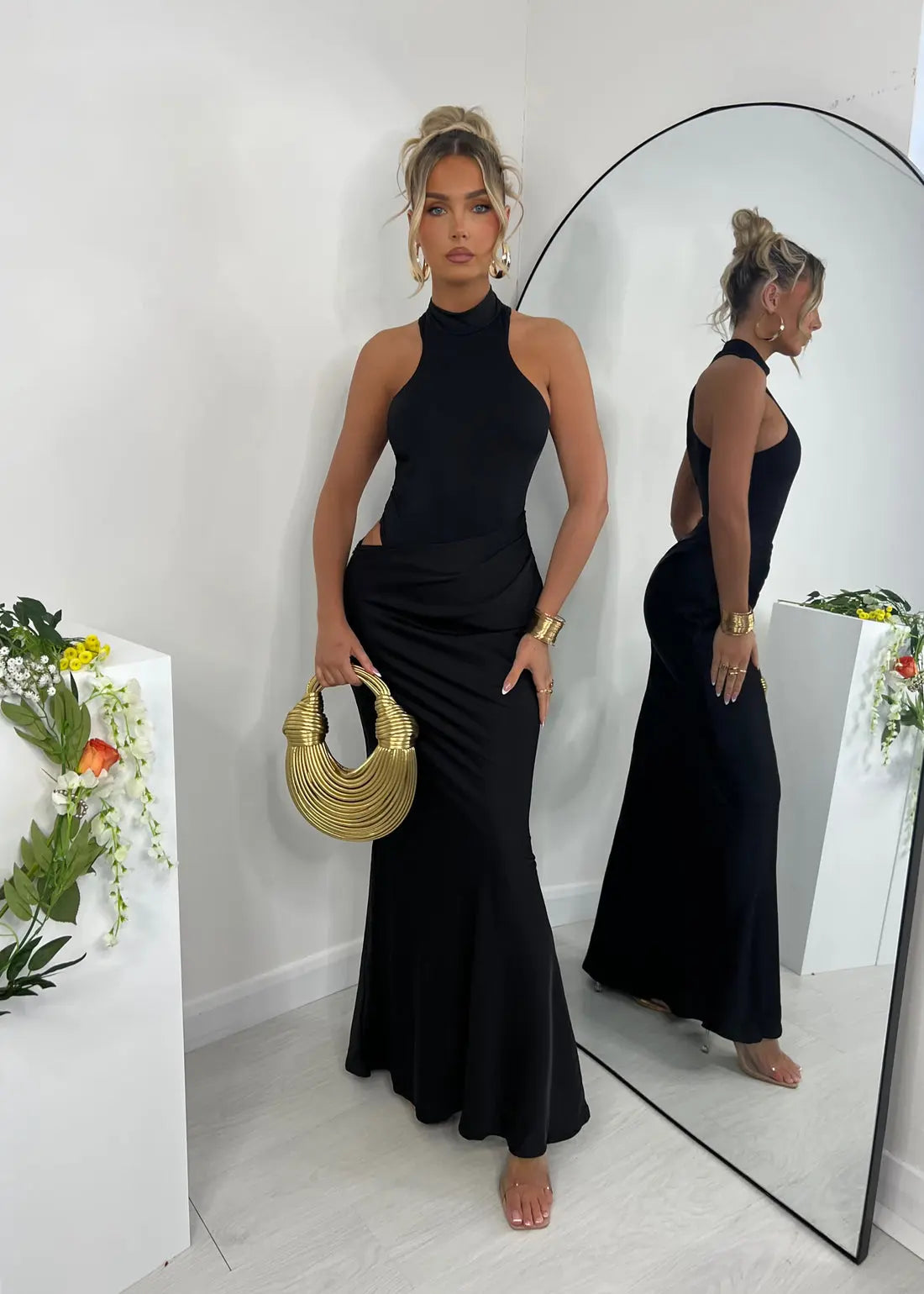Robe Julia noire - LA MAISON ROSE PARIS