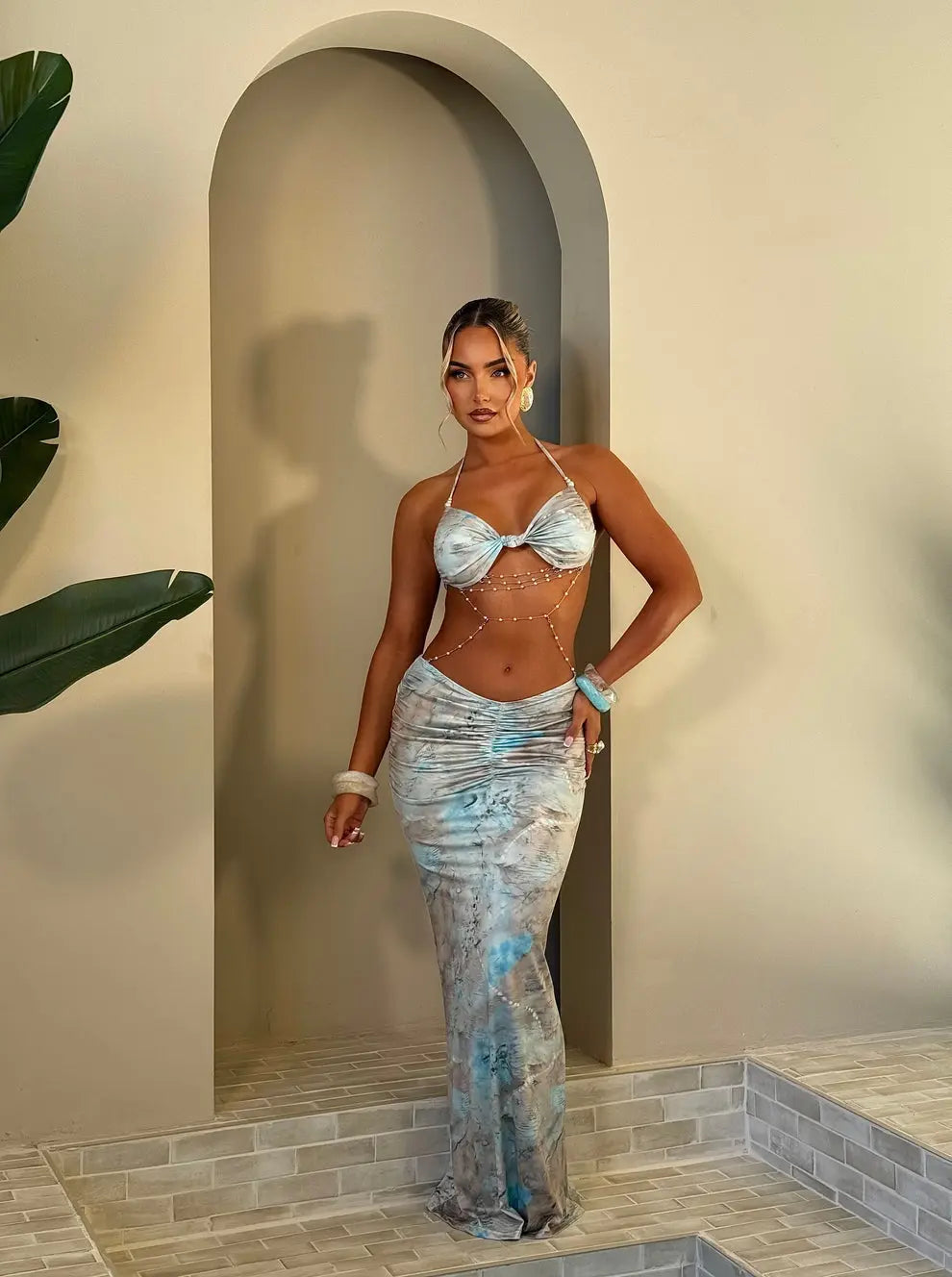 Robe Perla bleue - LA MAISON ROSE PARIS
