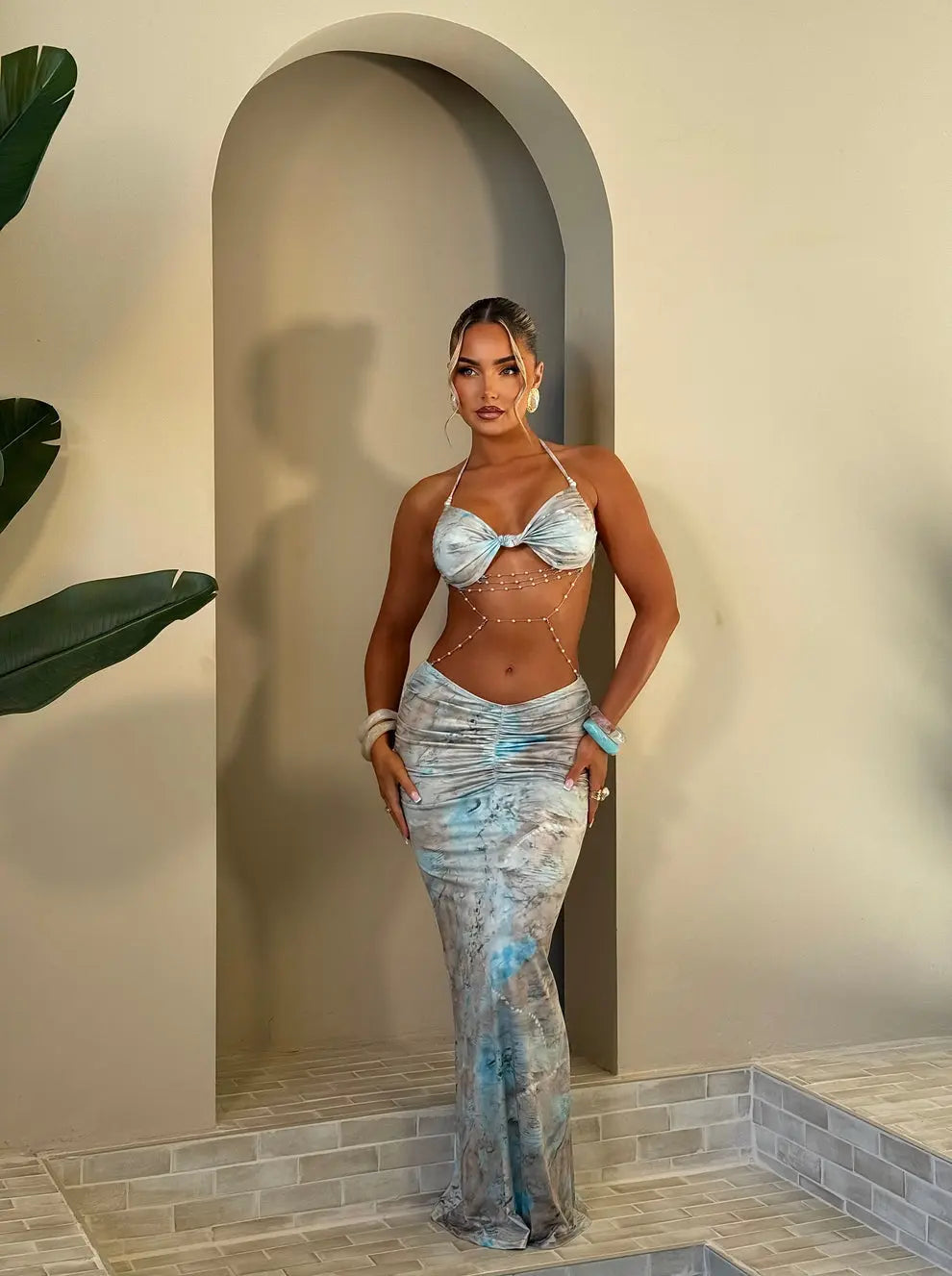 Robe Perla bleue - LA MAISON ROSE PARIS