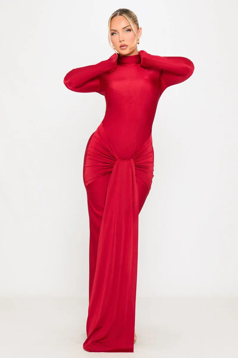 Robe Safa rouge - LA MAISON ROSE PARIS