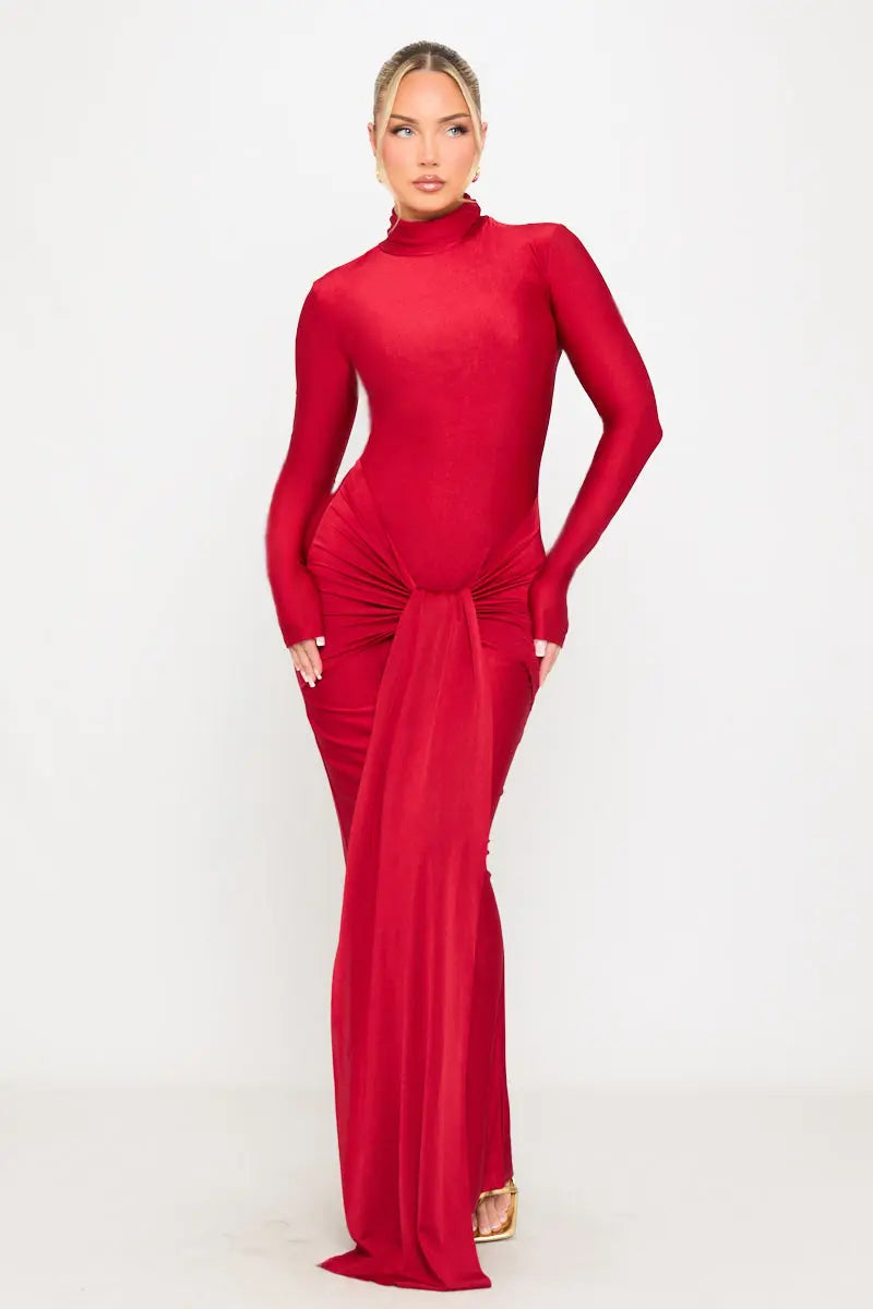 Robe Safa rouge - LA MAISON ROSE PARIS