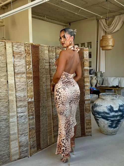 Robe Zahara imprimé léopard - LA MAISON ROSE PARIS
